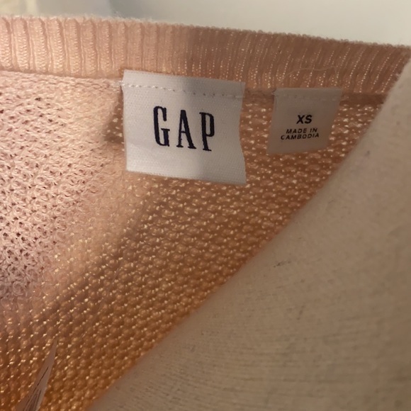 GAP New with Tags Waffle‎ Knit Pink Sweater Size XS - Picture 7 of 7